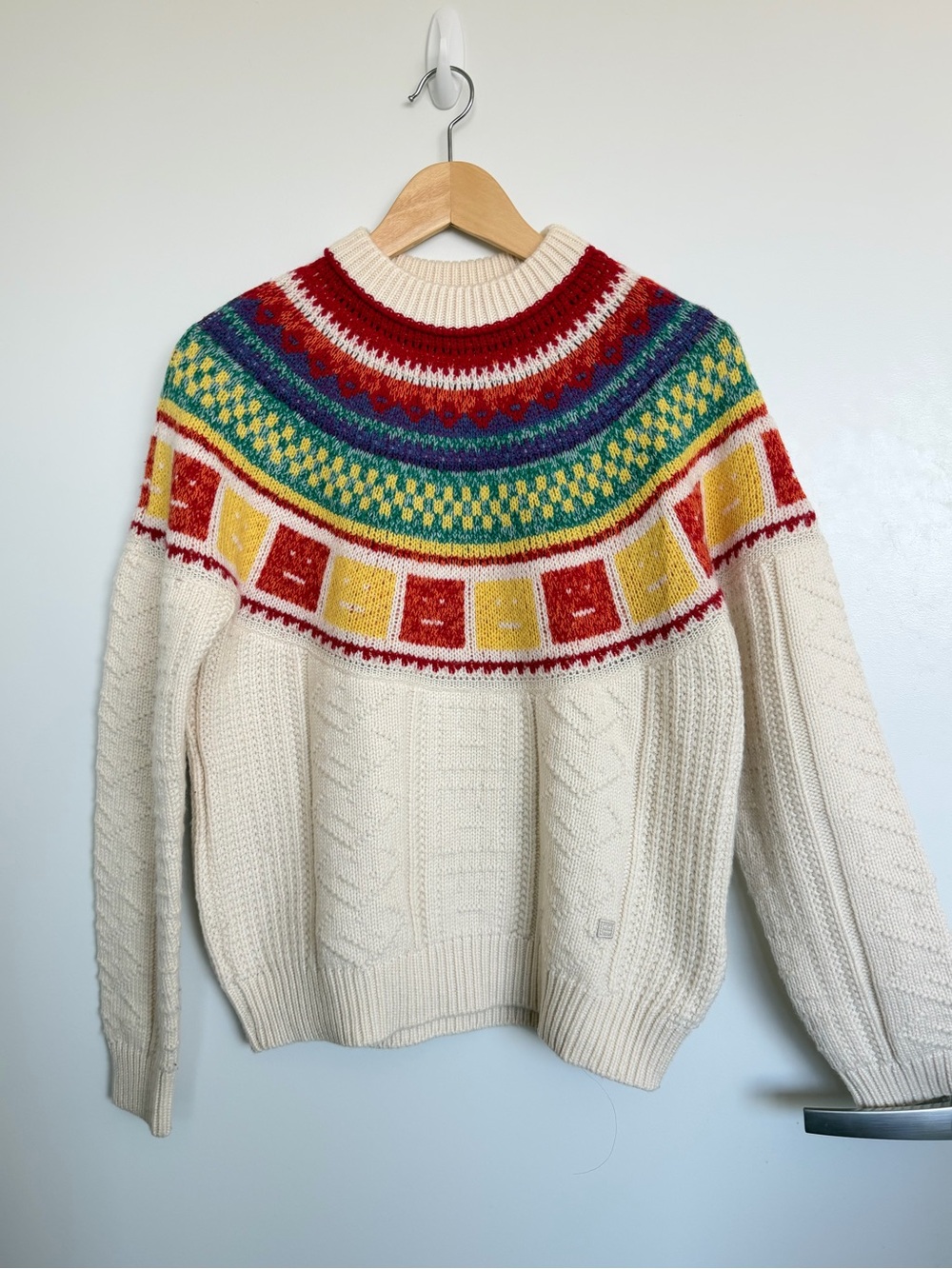 Acne studios Kristjan Fair Isle wool sweater XS